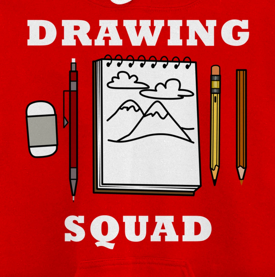 Drawing Squad Sketching Illustrator Artwork Pullover Hoodie