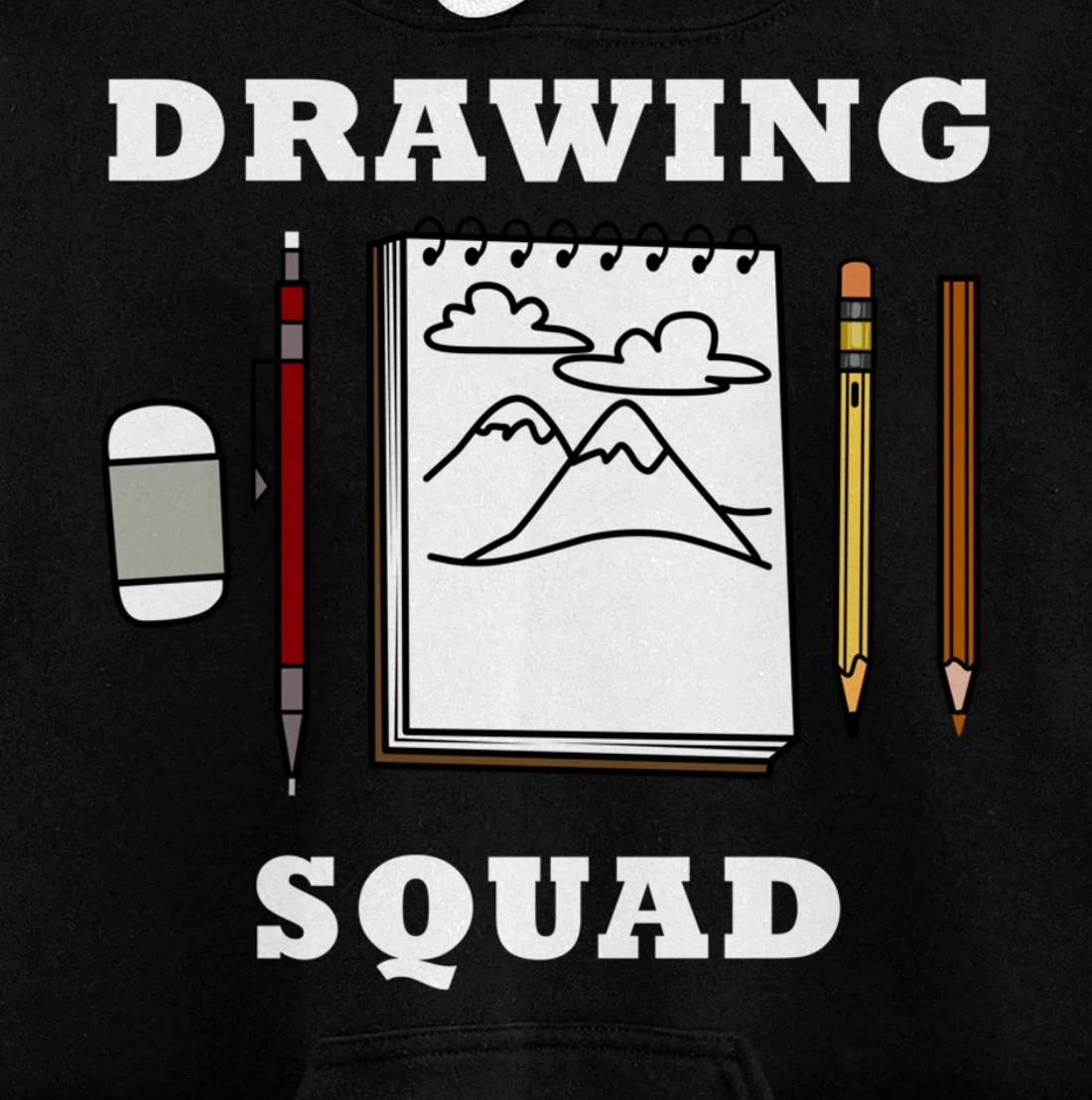 Drawing Squad Sketching Illustrator Artwork Pullover Hoodie