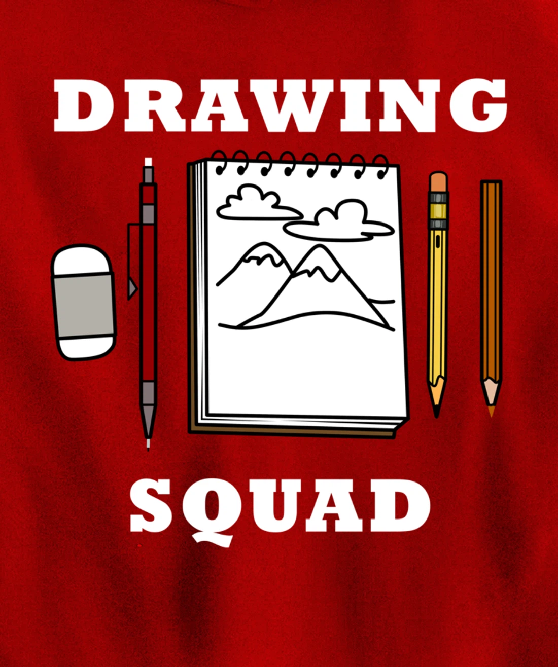 Drawing Squad Sketching Illustrator Artwork Pullover Hoodie