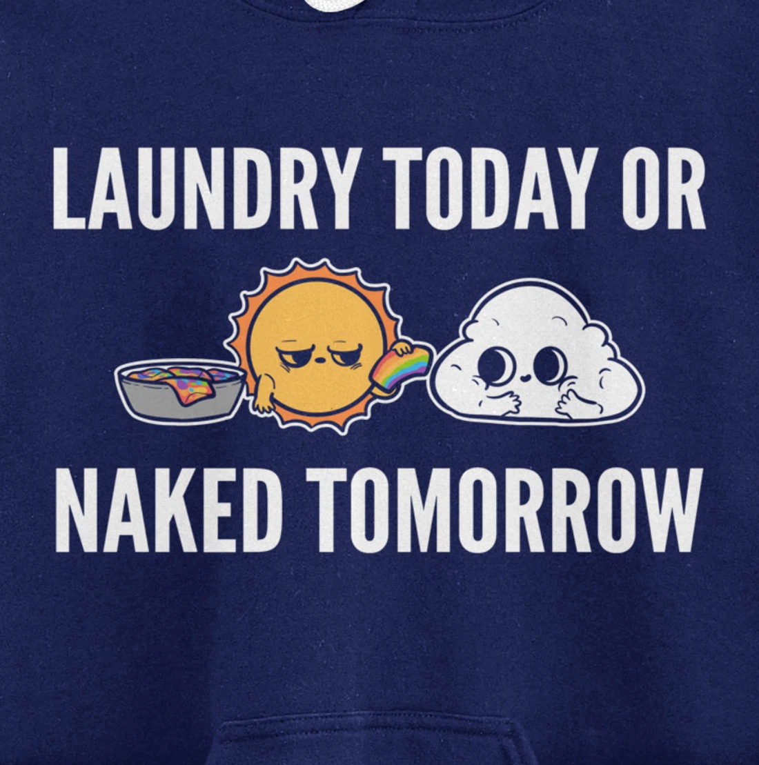 Naked tomorrow Funny Person Pullover Hoodie