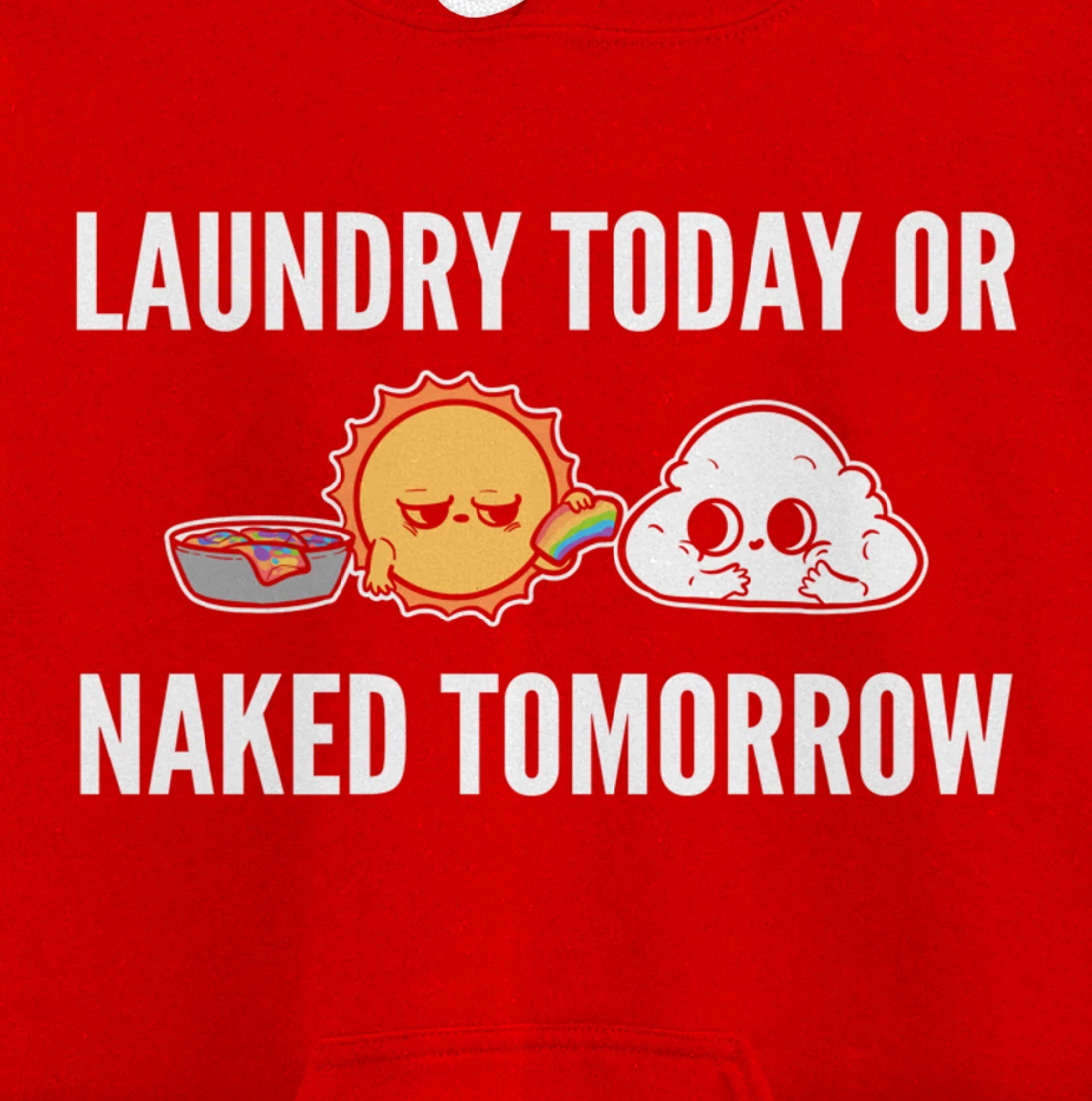 Naked tomorrow Funny Person Pullover Hoodie