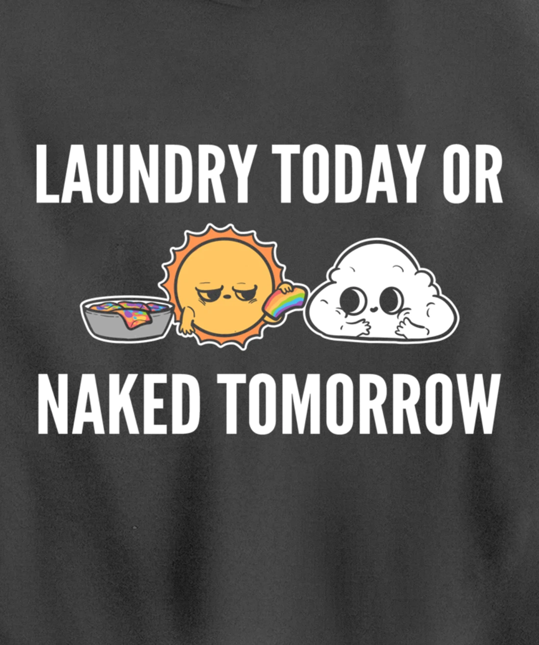 Naked tomorrow Funny Person Pullover Hoodie