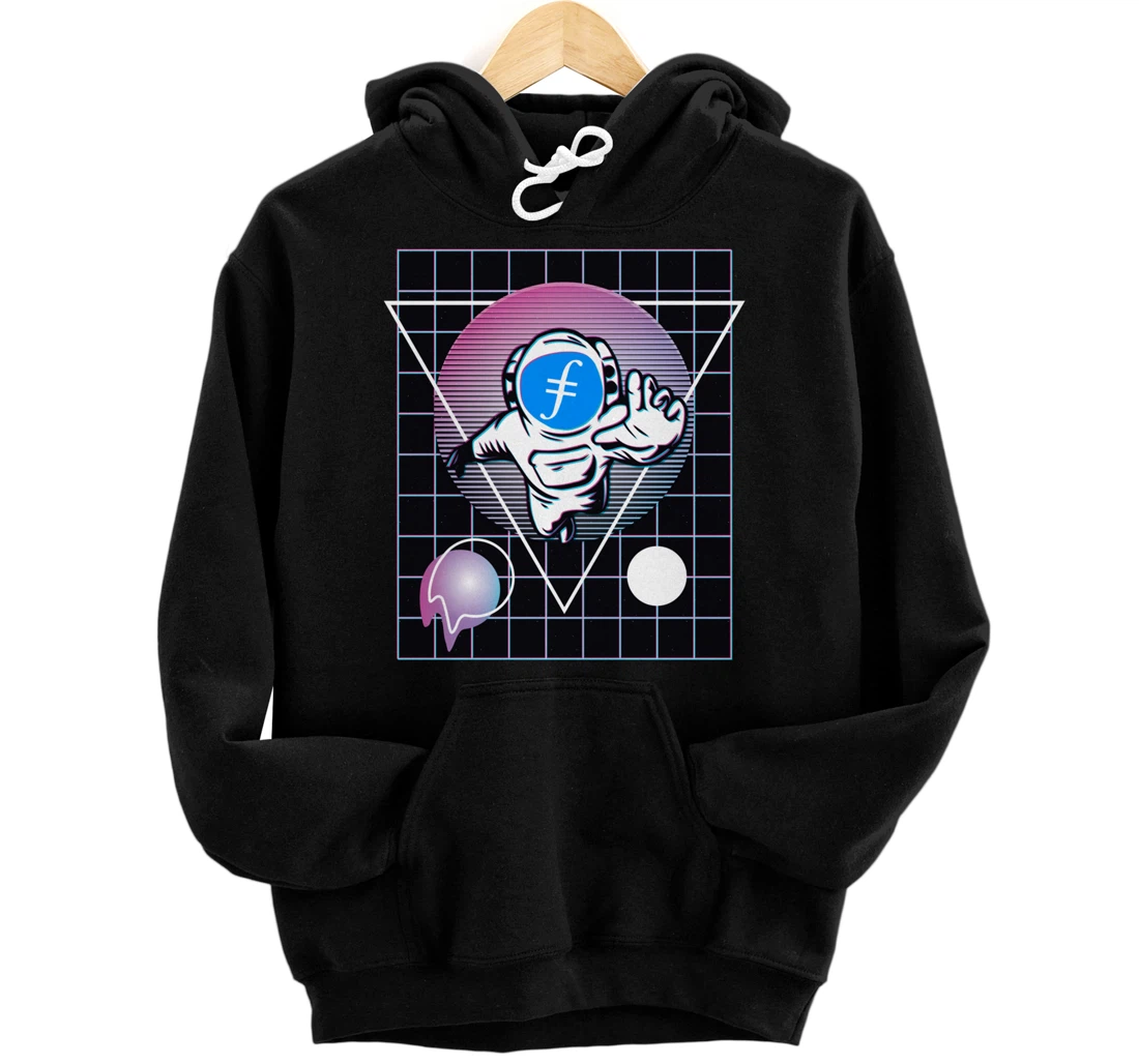 Filecoin Crypto Astronaut Outer Space Pullover Hoodie