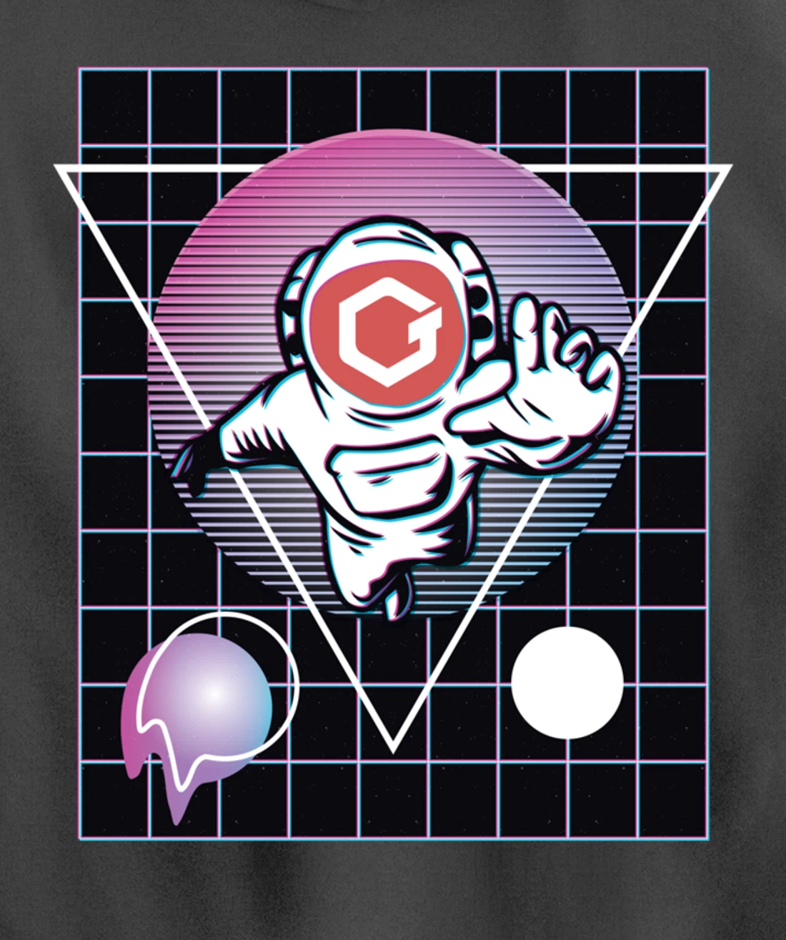 GateToken Crypto Astronaut Outer Space Pullover Hoodie