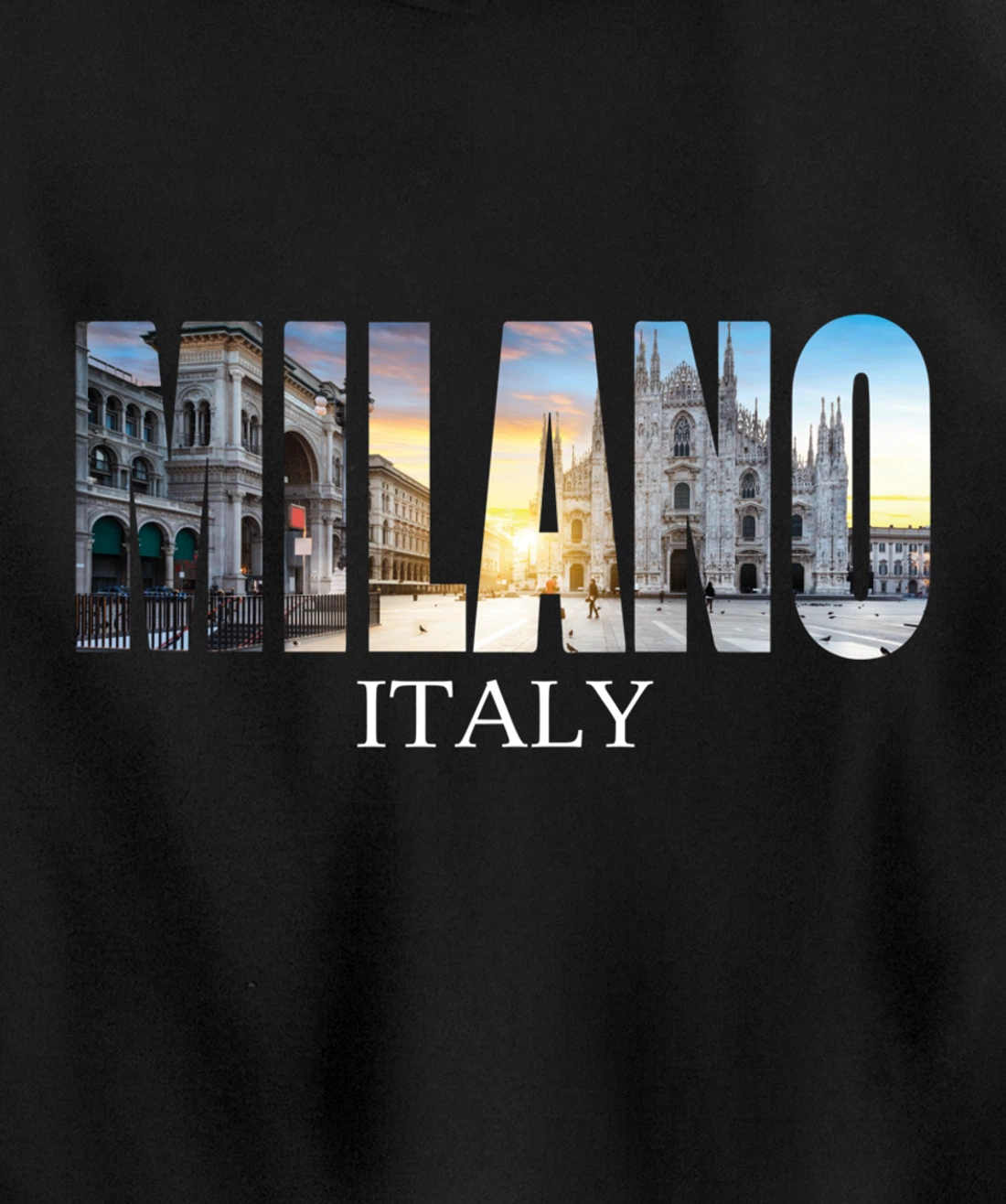 Milano Italy - Milan Italy Fashion Italian Graphic Pullover Hoodie