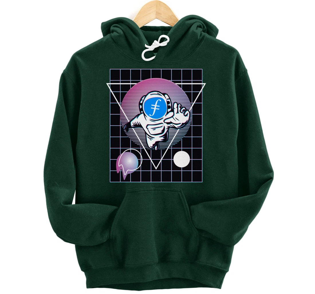 Filecoin Crypto Astronaut Outer Space Pullover Hoodie