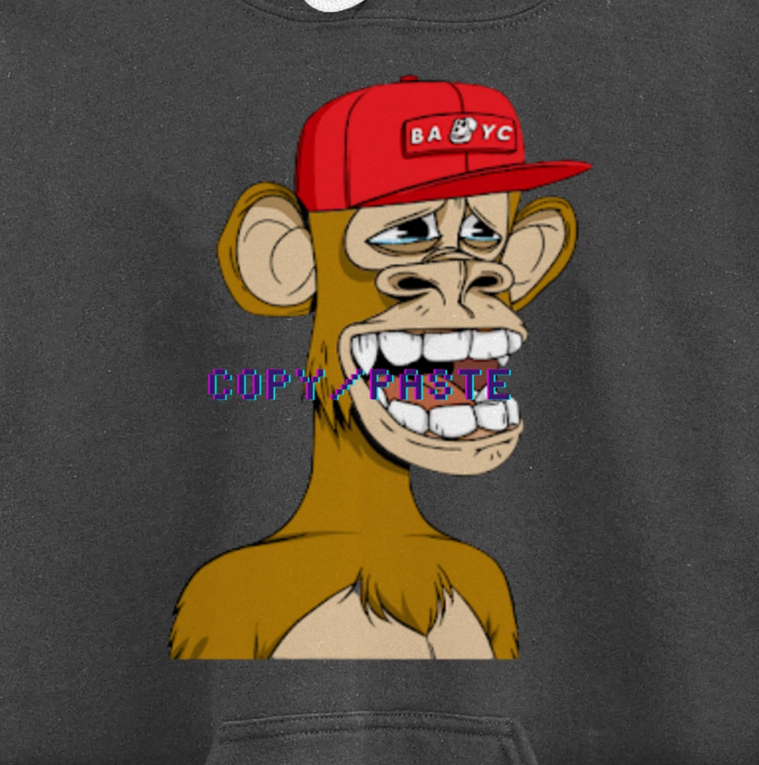 Bored Ape Yacht Club Inspired NFT attire, Copy/Paste Crypto Pullover Hoodie