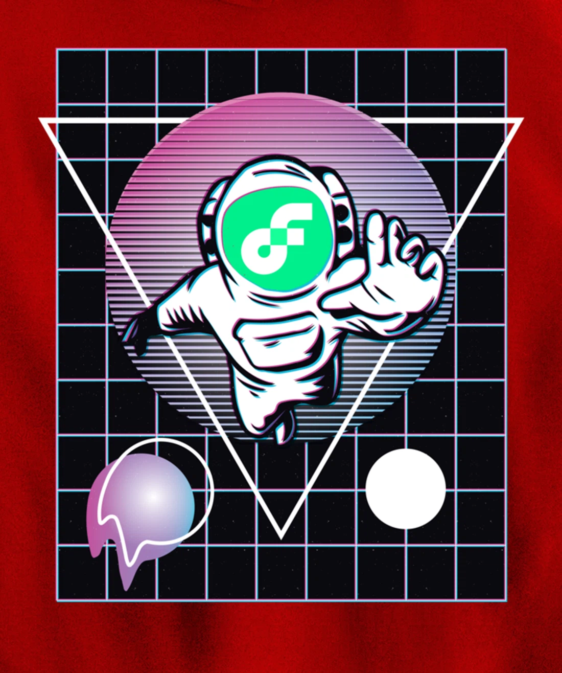 Flow Crypto Astronaut Outer Space Pullover Hoodie