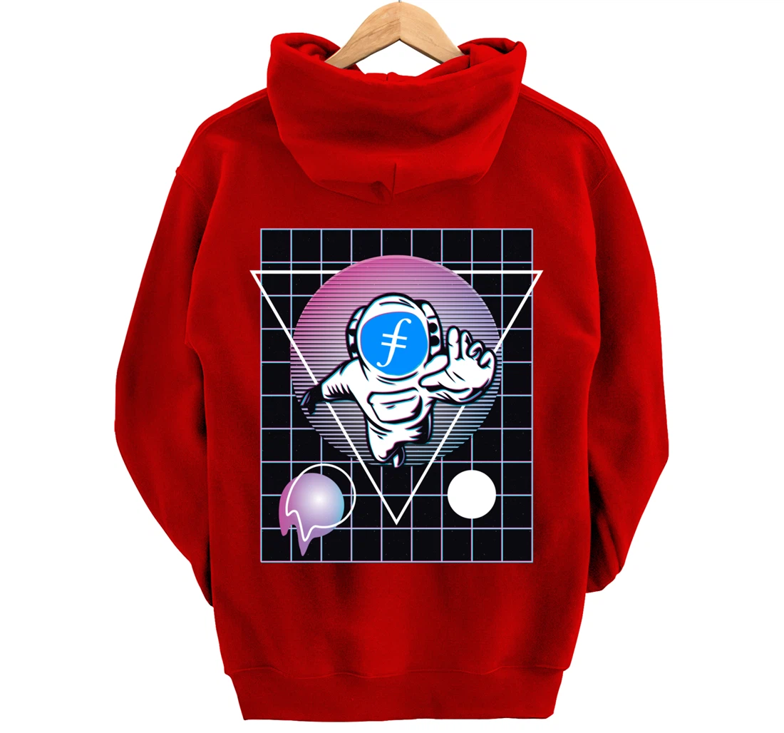 Filecoin Crypto Astronaut Outer Space Pullover Hoodie