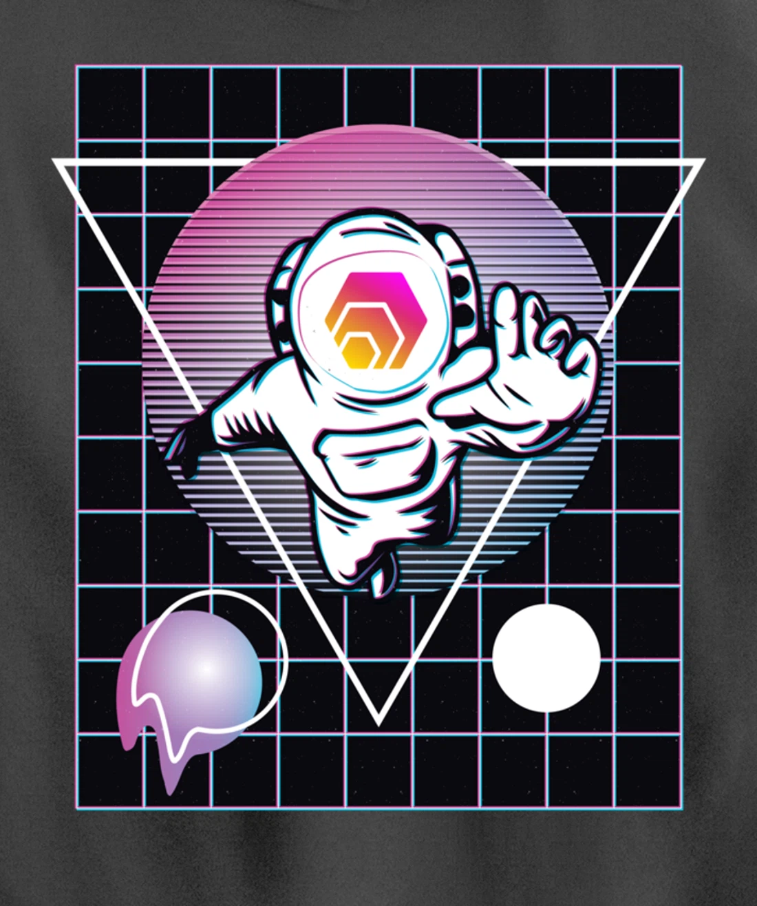 Hex Crypto Astronaut Outer Space Pullover Hoodie