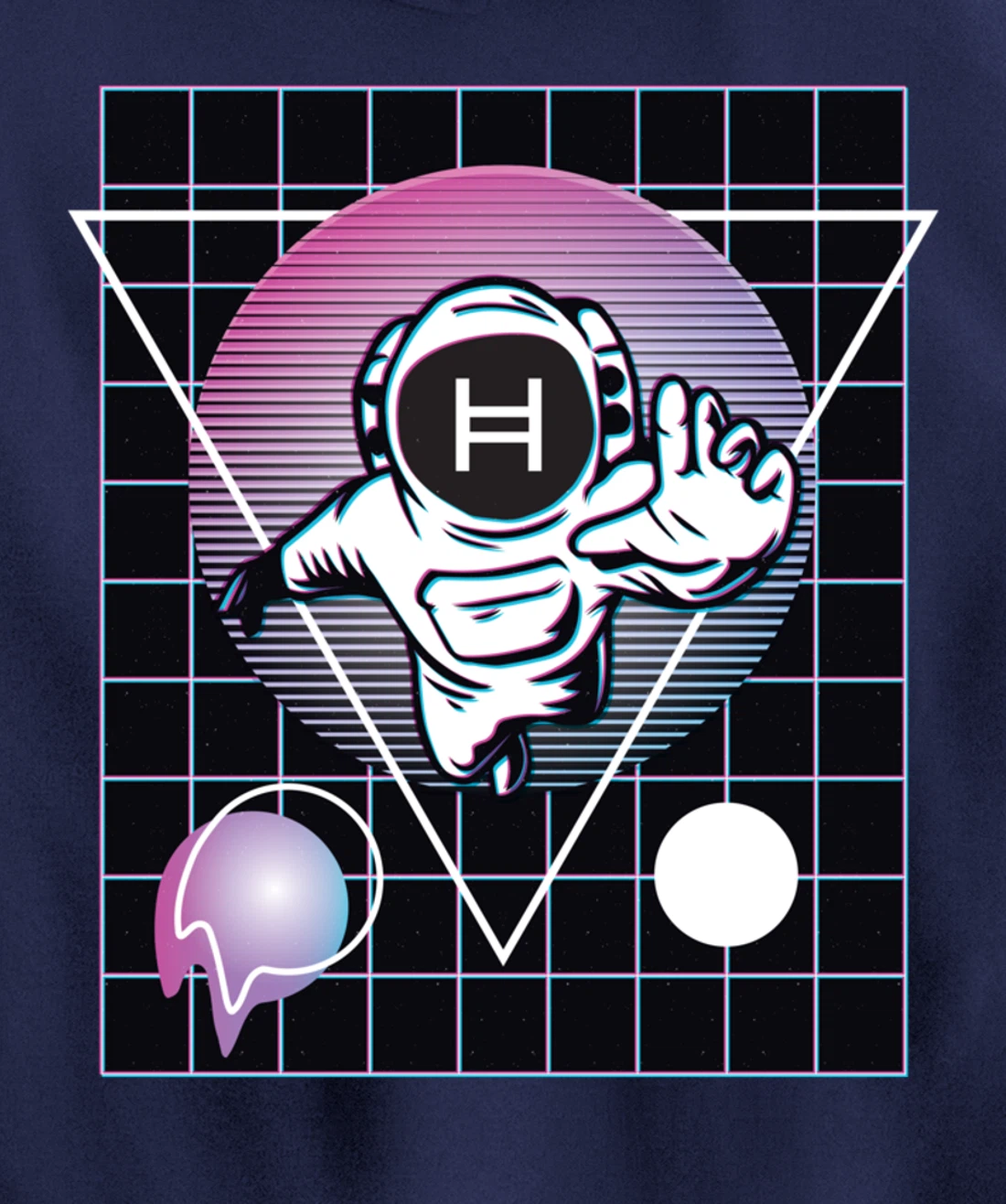 Hedera Crypto Astronaut Outer Space Pullover Hoodie