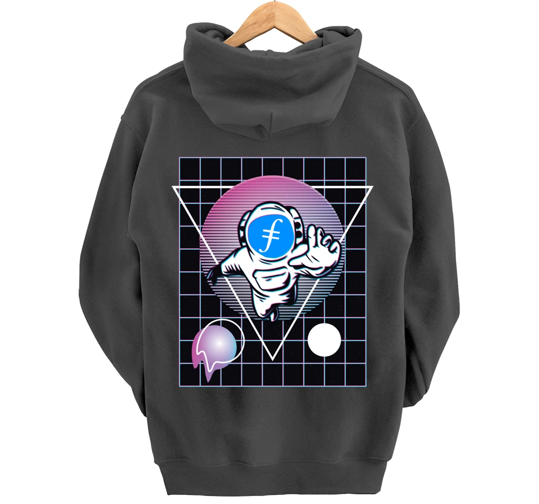 Filecoin Crypto Astronaut Outer Space Pullover Hoodie