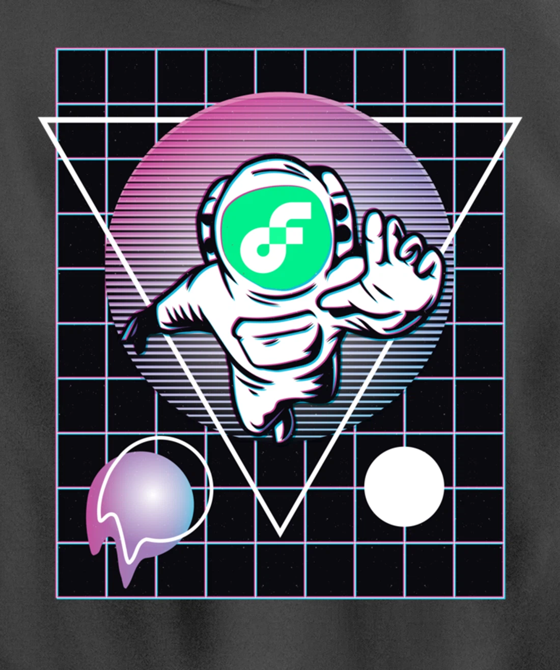 Flow Crypto Astronaut Outer Space Pullover Hoodie