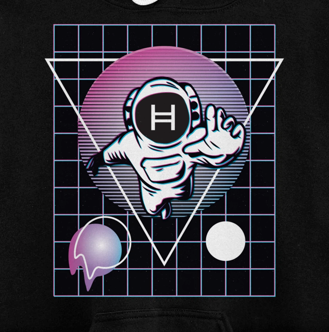 Hedera Crypto Astronaut Outer Space Pullover Hoodie