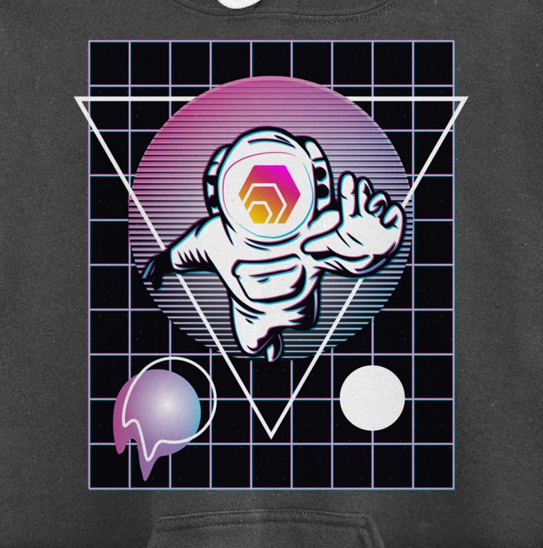 Hex Crypto Astronaut Outer Space Pullover Hoodie