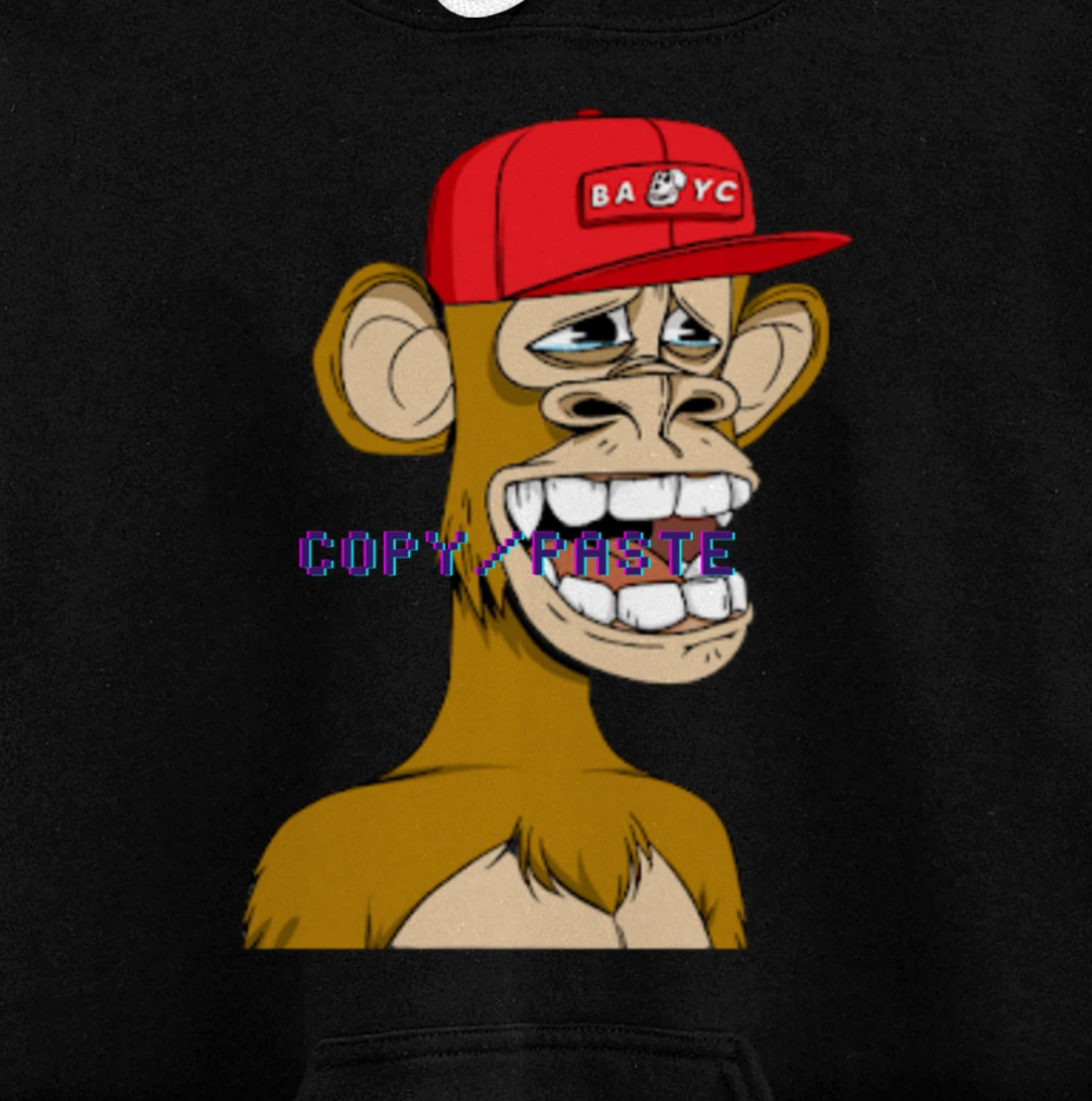 Bored Ape Yacht Club Inspired NFT attire, Copy/Paste Crypto Pullover Hoodie