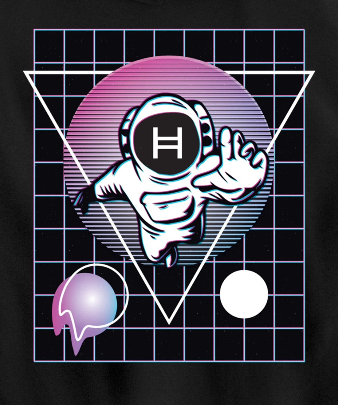 Hedera Crypto Astronaut Outer Space Pullover Hoodie