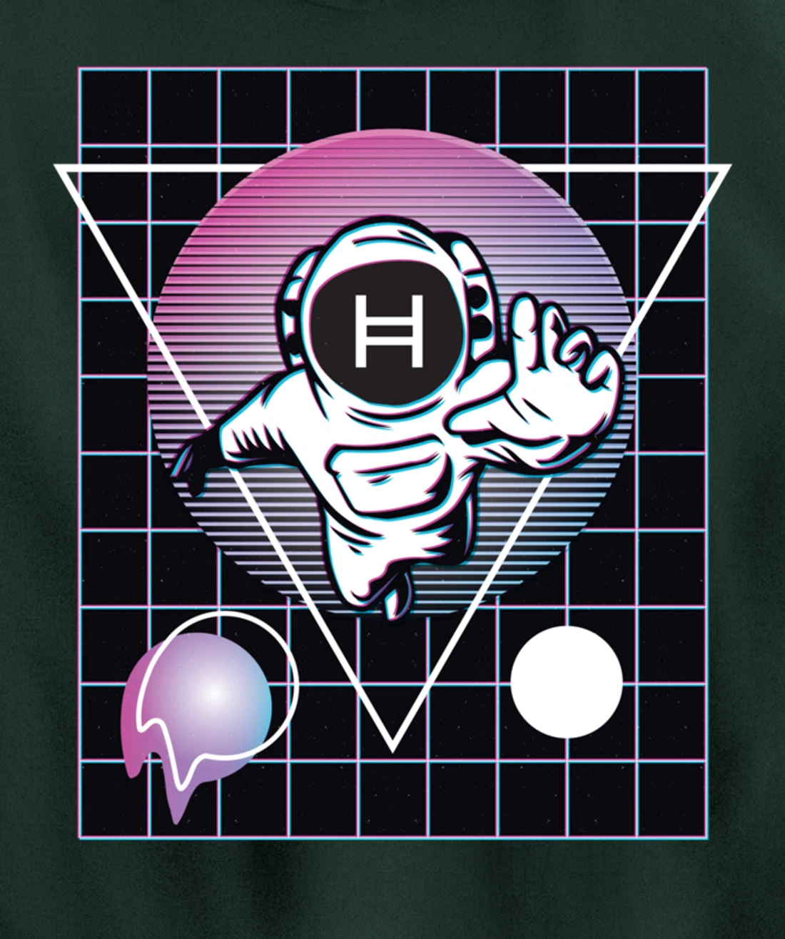 Hedera Crypto Astronaut Outer Space Pullover Hoodie