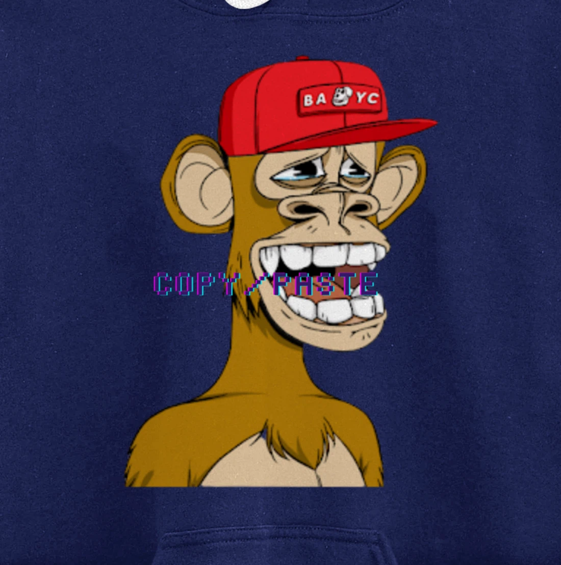 Bored Ape Yacht Club Inspired NFT attire, Copy/Paste Crypto Pullover Hoodie