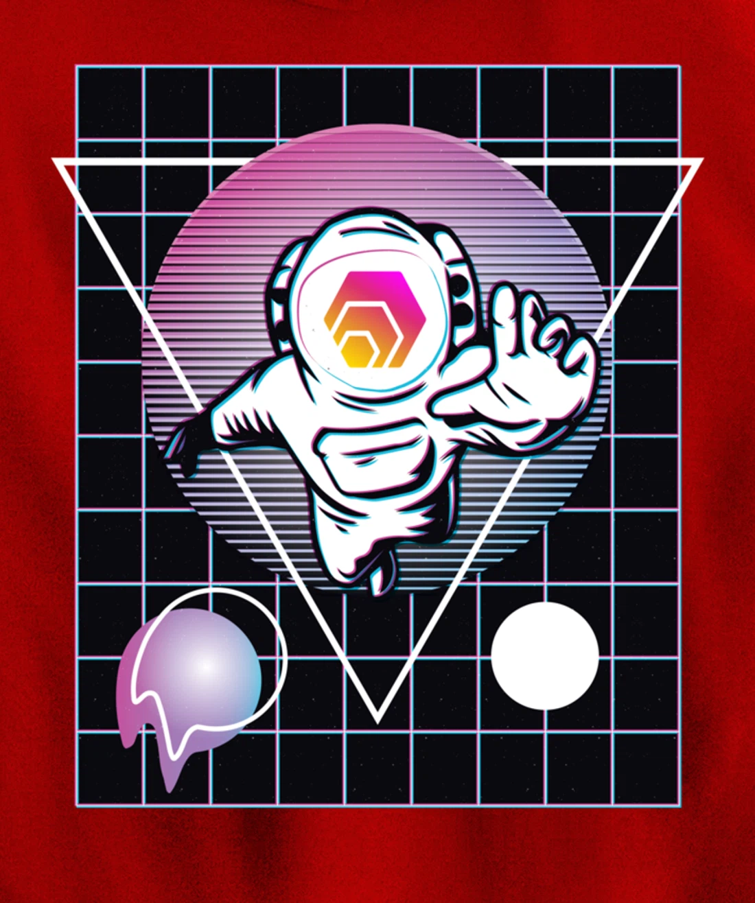 Hex Crypto Astronaut Outer Space Pullover Hoodie