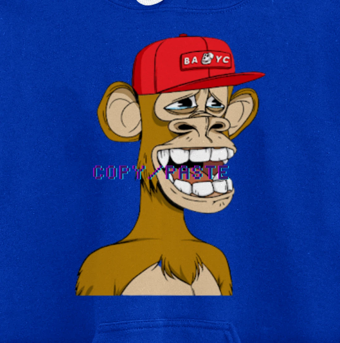 Bored Ape Yacht Club Inspired NFT attire, Copy/Paste Crypto Pullover Hoodie