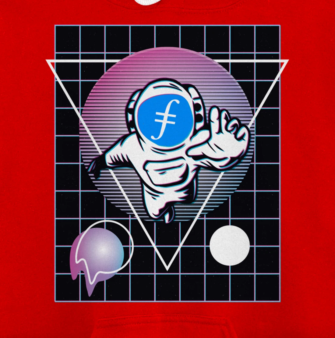 Filecoin Crypto Astronaut Outer Space Pullover Hoodie