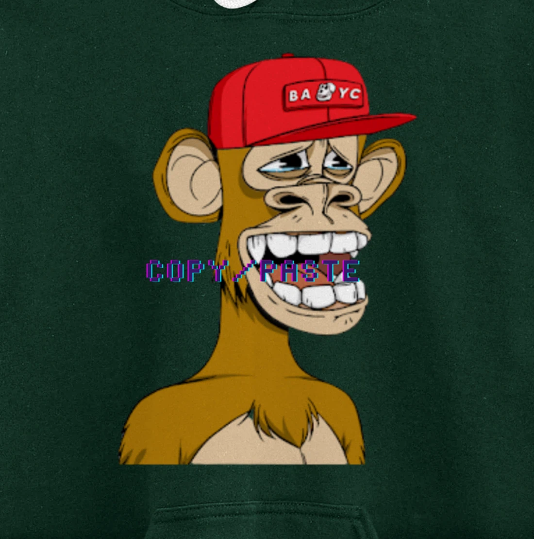 Bored Ape Yacht Club Inspired NFT attire, Copy/Paste Crypto Pullover Hoodie