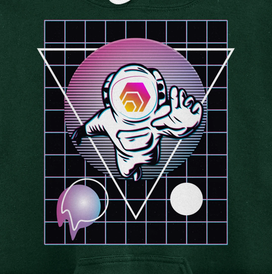 Hex Crypto Astronaut Outer Space Pullover Hoodie