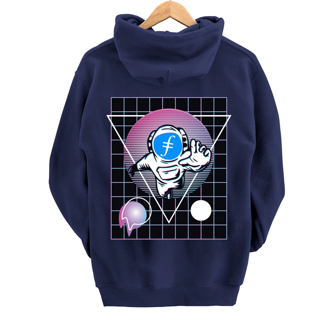Filecoin Crypto Astronaut Outer Space Pullover Hoodie