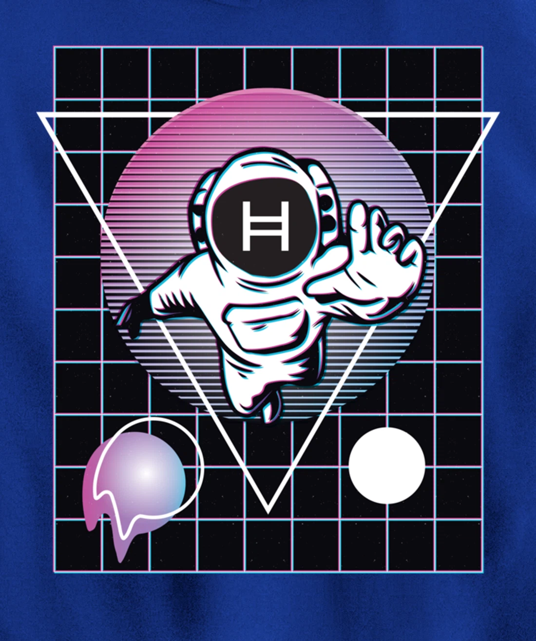 Hedera Crypto Astronaut Outer Space Pullover Hoodie