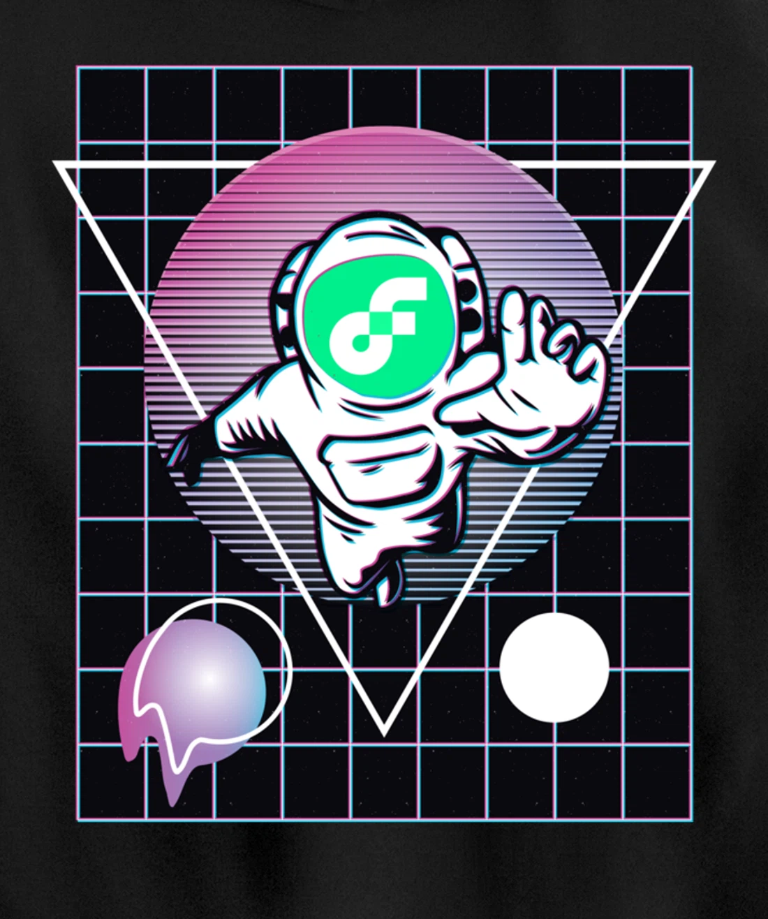 Flow Crypto Astronaut Outer Space Pullover Hoodie