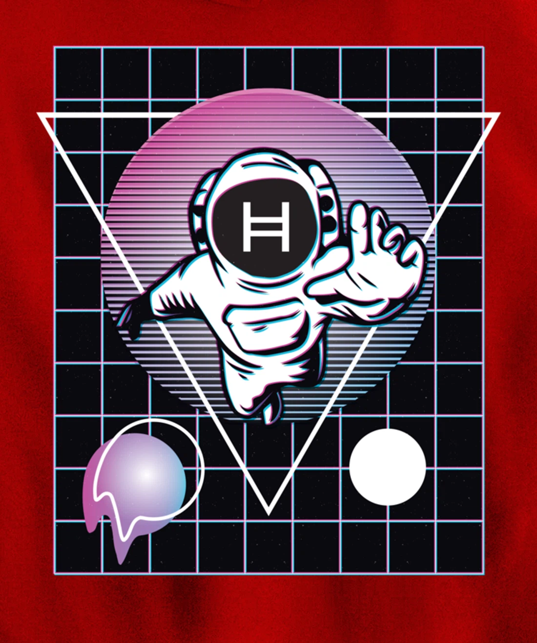 Hedera Crypto Astronaut Outer Space Pullover Hoodie