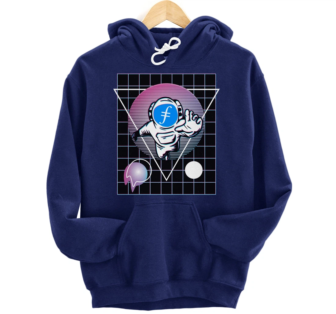 Filecoin Crypto Astronaut Outer Space Pullover Hoodie