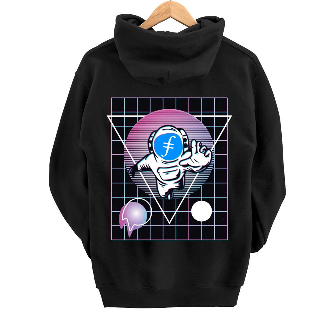 Filecoin Crypto Astronaut Outer Space Pullover Hoodie