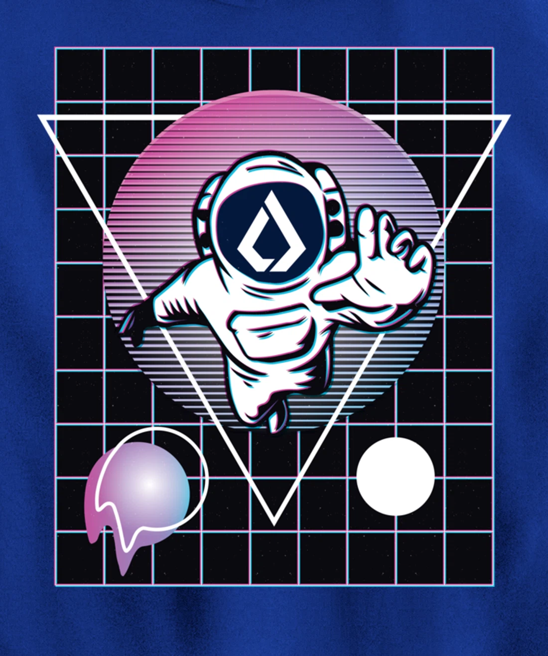 Lisk Crypto Astronaut Outer Space Pullover Hoodie