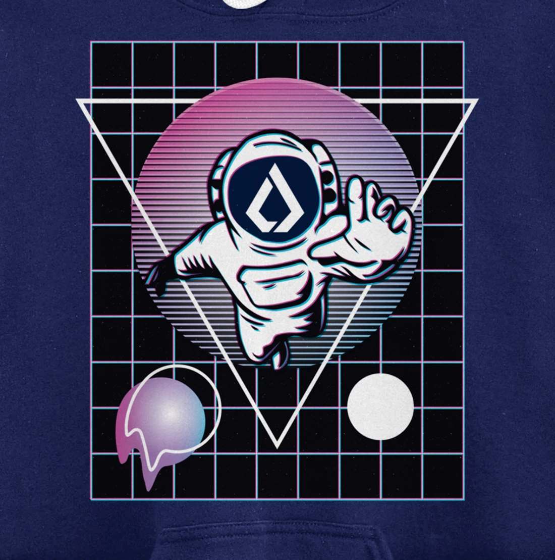 Lisk Crypto Astronaut Outer Space Pullover Hoodie