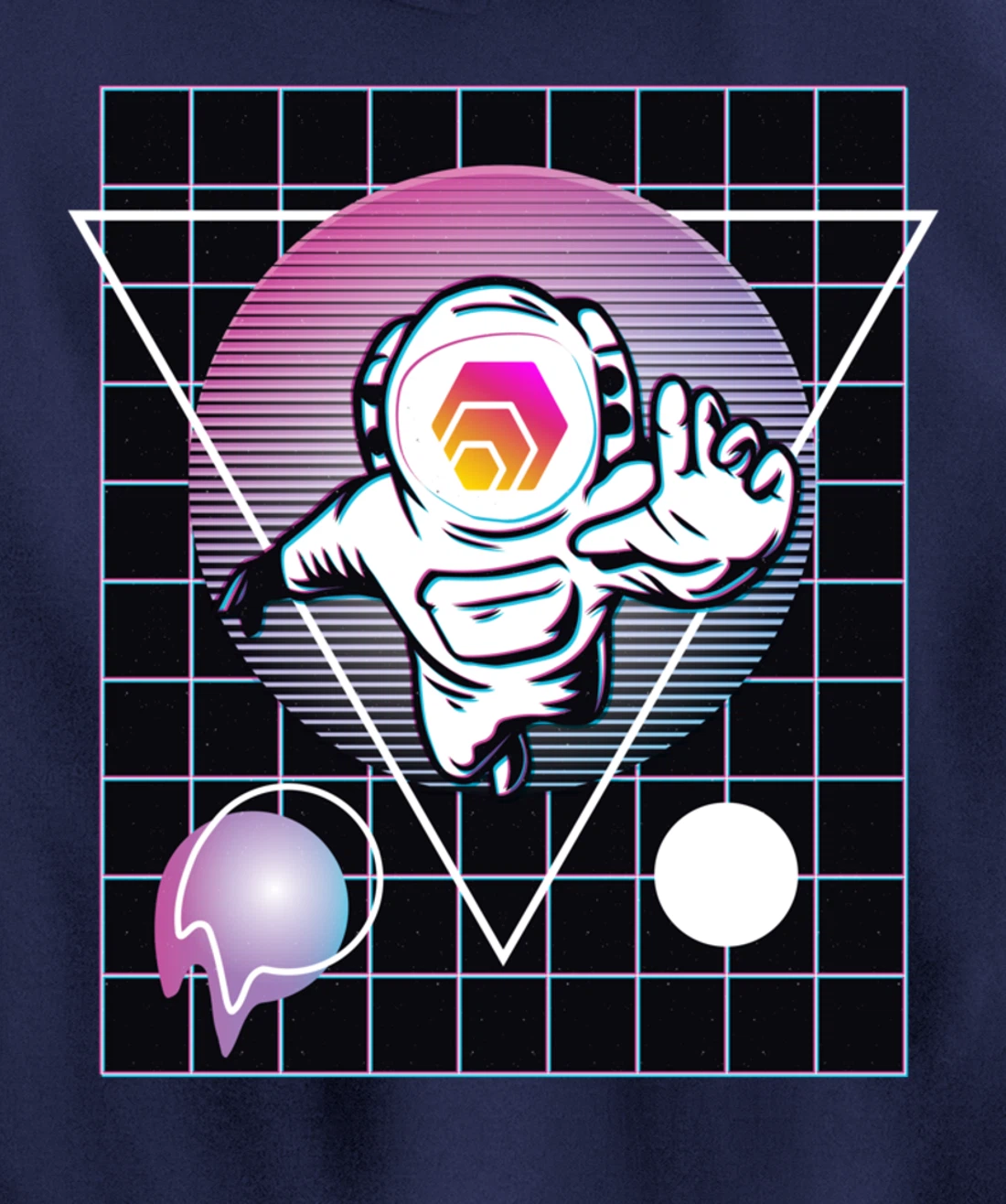 Hex Crypto Astronaut Outer Space Pullover Hoodie