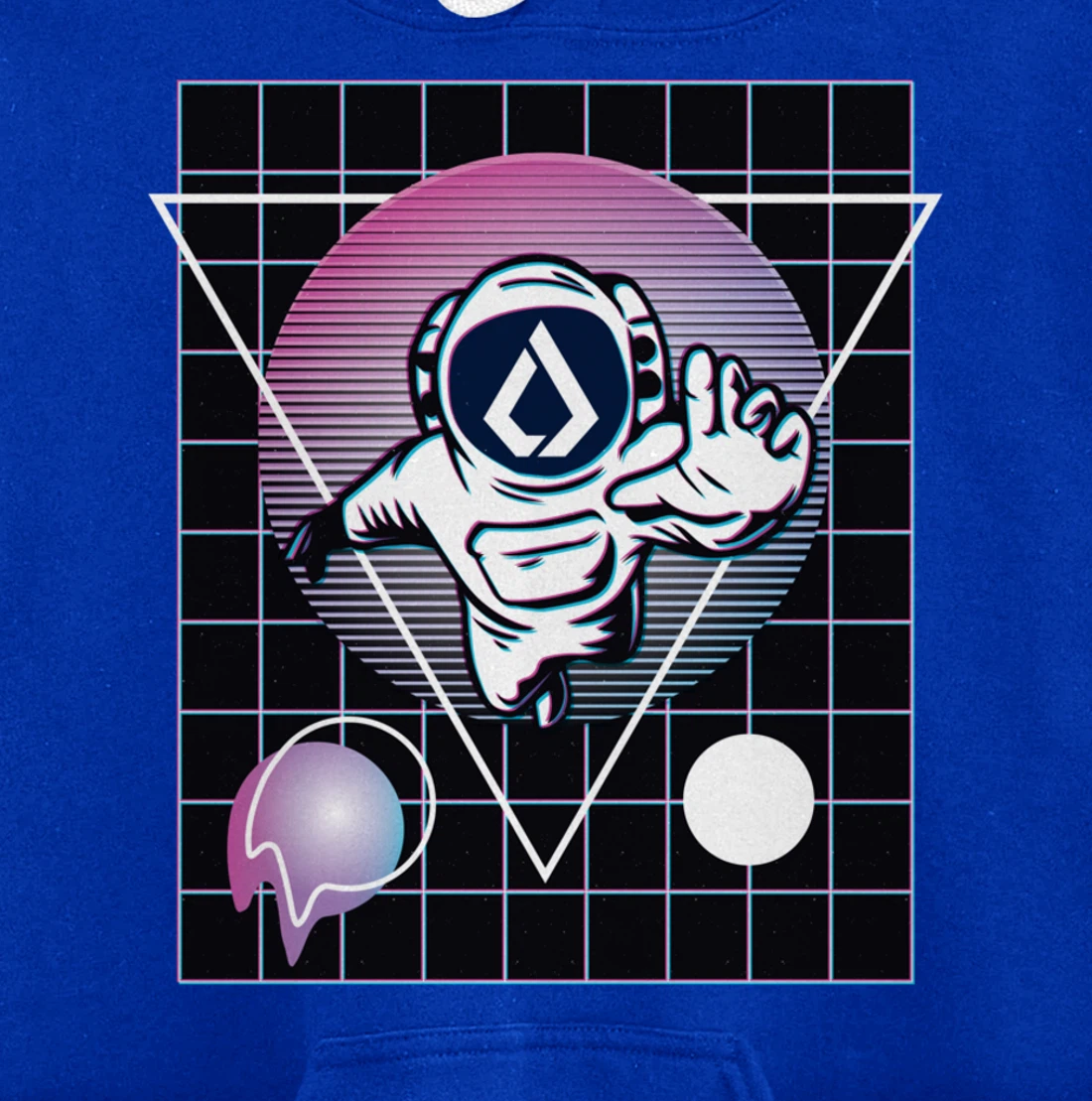 Lisk Crypto Astronaut Outer Space Pullover Hoodie