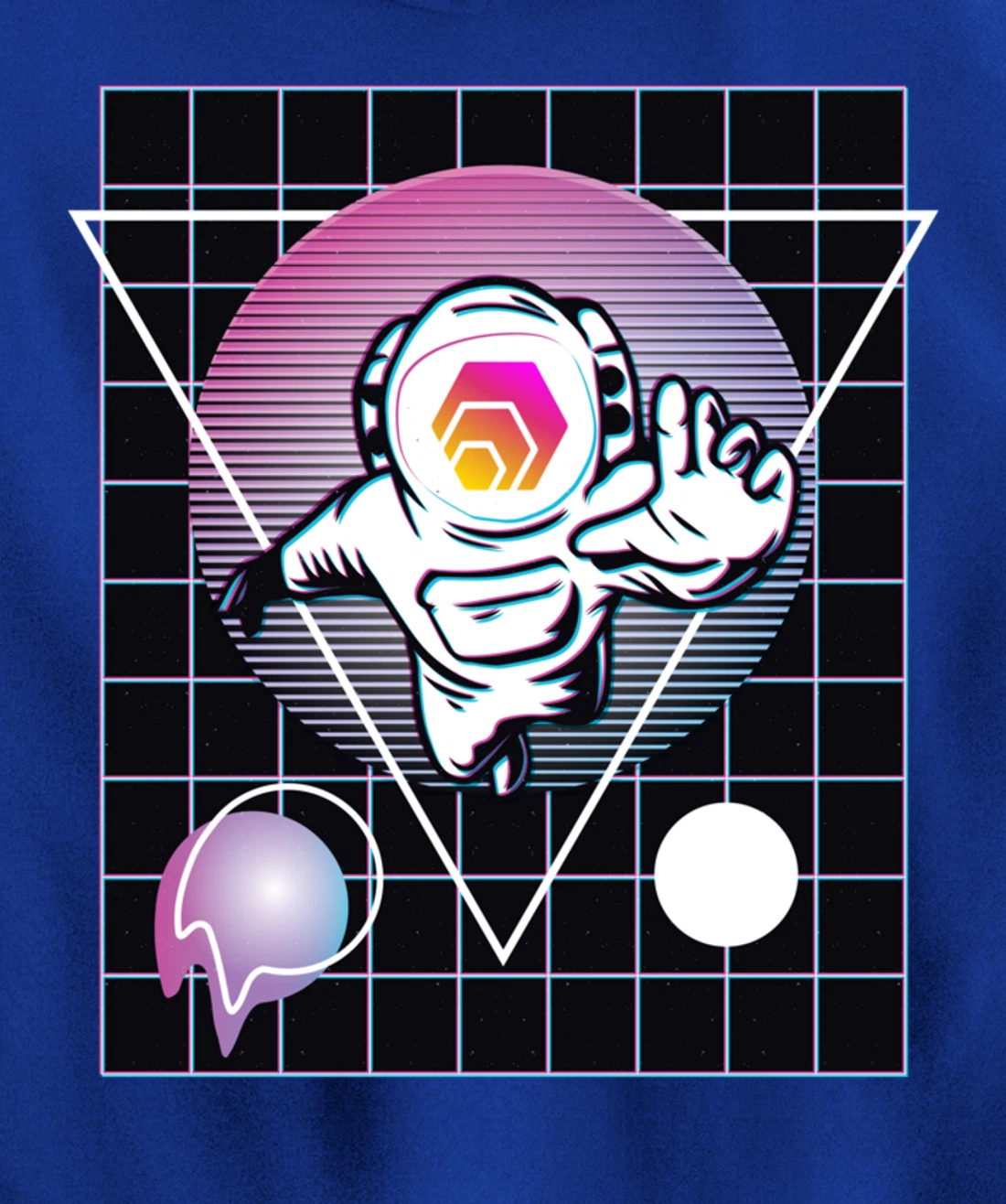 Hex Crypto Astronaut Outer Space Pullover Hoodie