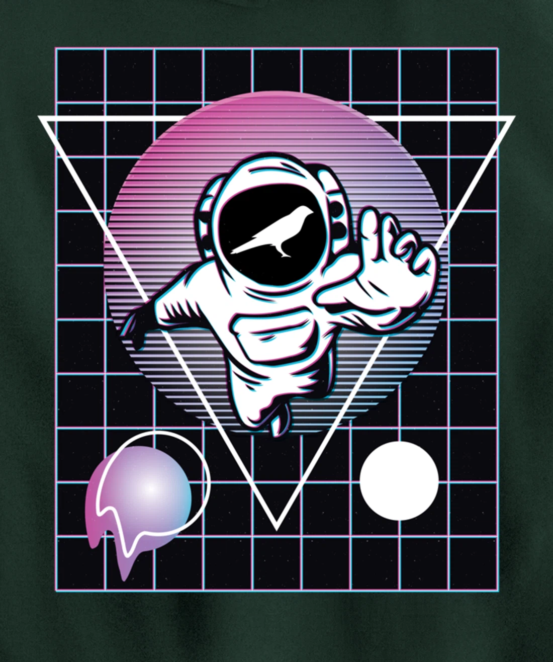 Kusama Crypto Astronaut Outer Space Pullover Hoodie