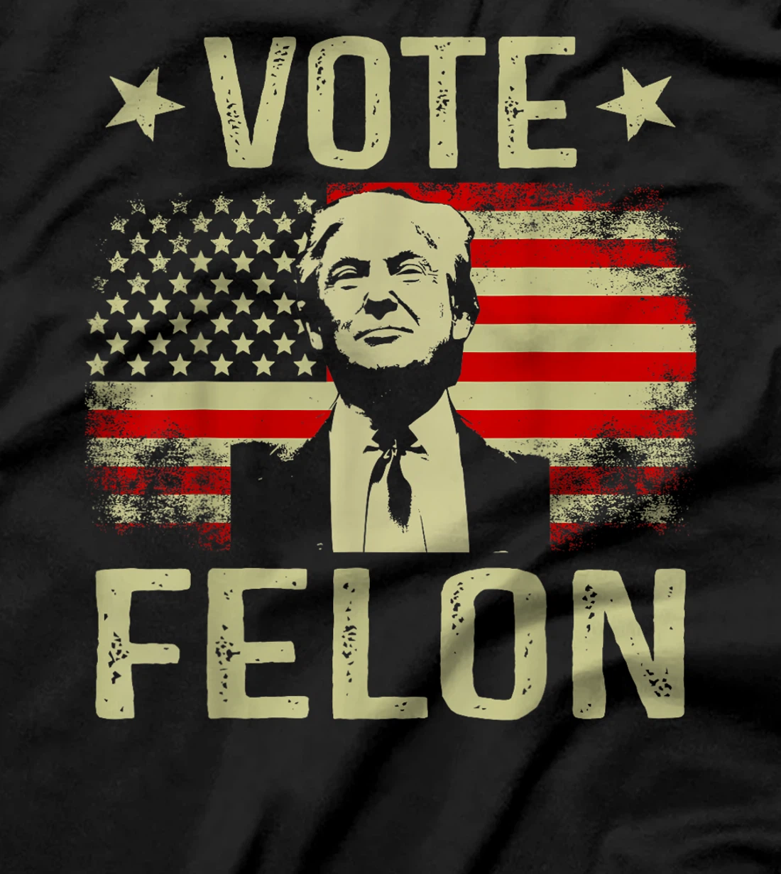 Vote Felon 2024 President Trump 45 47 Vote For The Felon T-Shirt