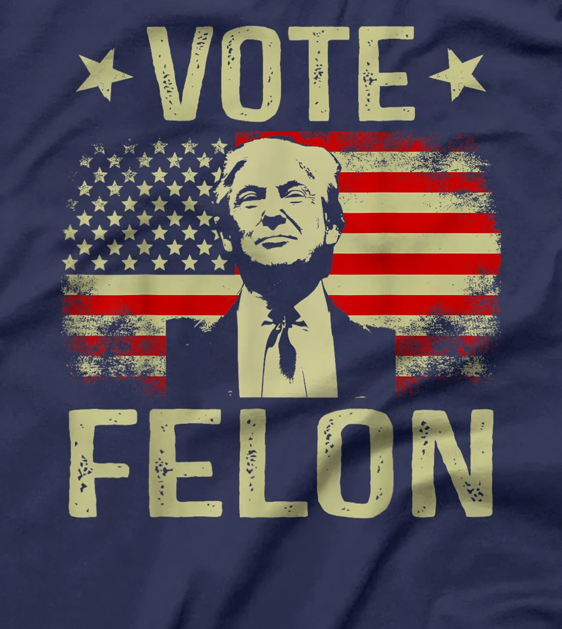 Vote Felon 2024 President Trump 45 47 Vote For The Felon T-Shirt