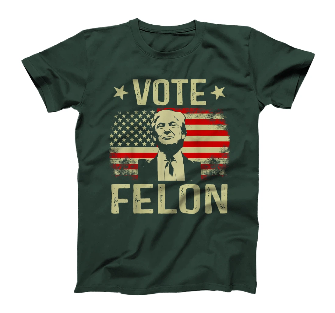 Vote Felon 2024 President Trump 45 47 Vote For The Felon T-Shirt