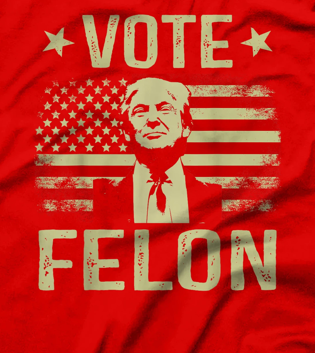 Vote Felon 2024 President Trump 45 47 Vote For The Felon T-Shirt