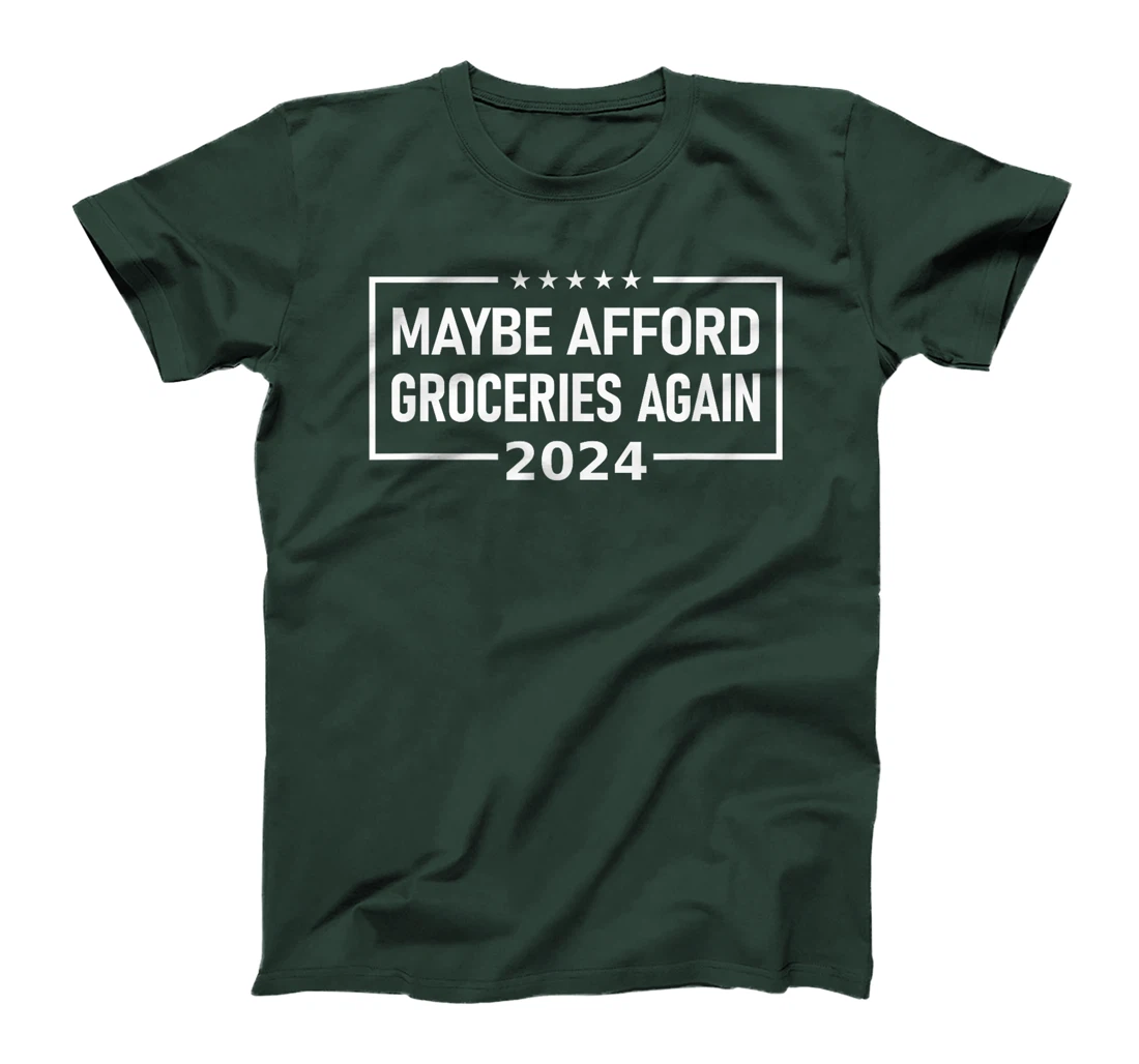 Womens MAGA "Maybe Afford Groceries Again" Donald Trump 2024 Funny T-Shirt