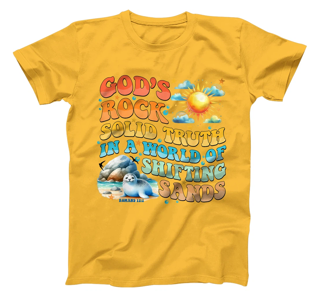 God's Rock Solid Breaker Rock Beach VBS 2024 Christian T-Shirt