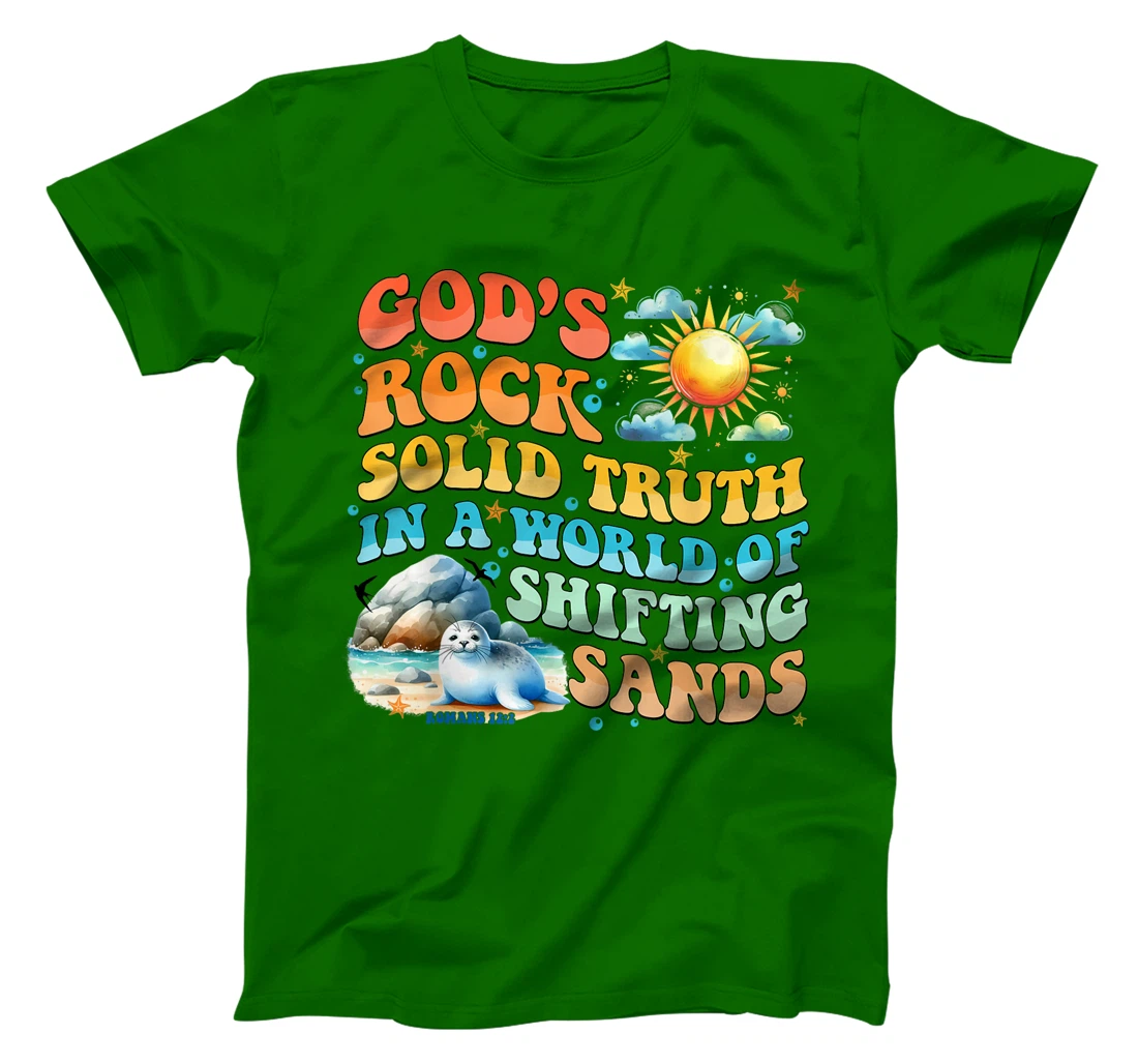 God's Rock Solid Breaker Rock Beach VBS 2024 Christian T-Shirt
