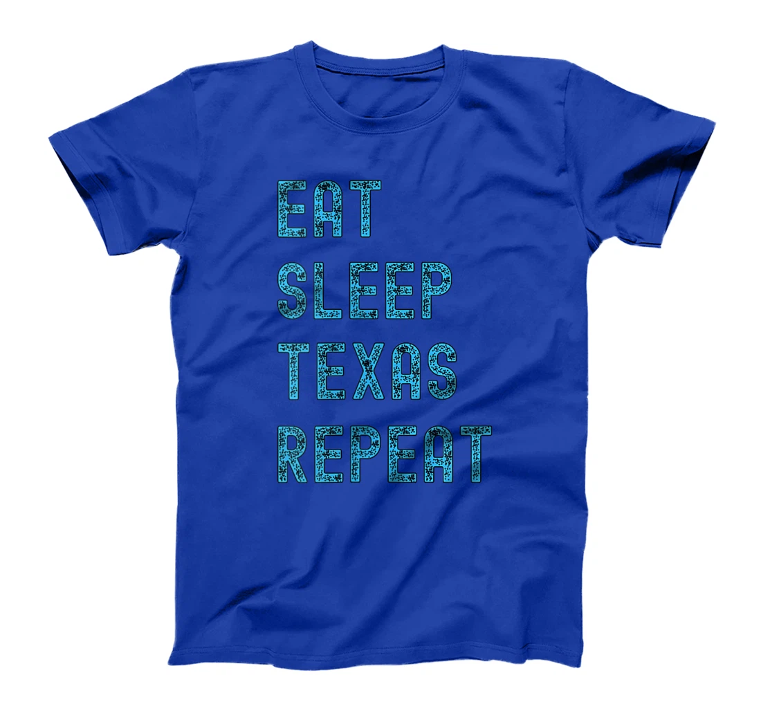 Womens Eat Sleep Texan Repeat Funny Texas Apparel T-Shirt