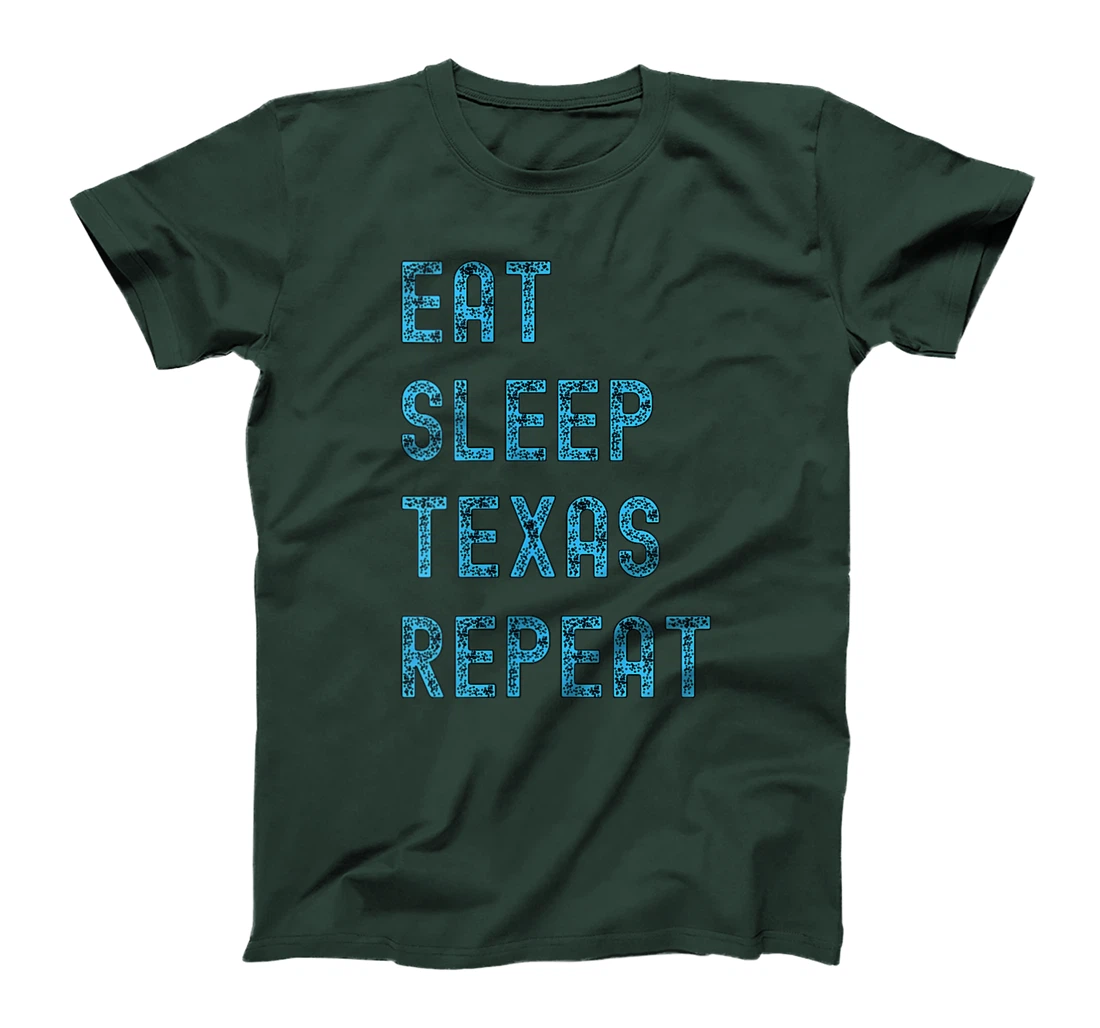 Womens Eat Sleep Texan Repeat Funny Texas Apparel T-Shirt