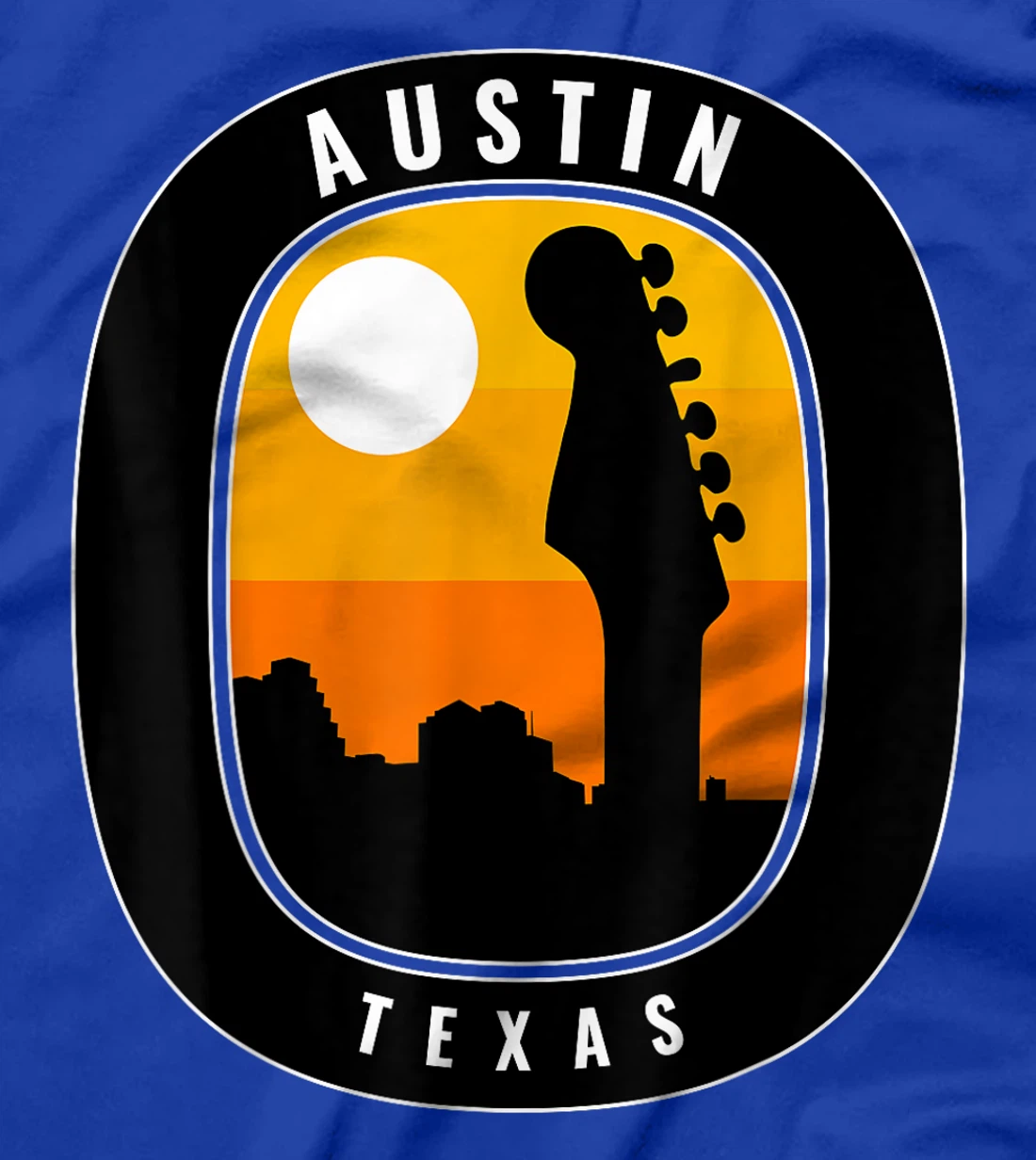 Austin Texas Guitar Sunrise T-Shirt